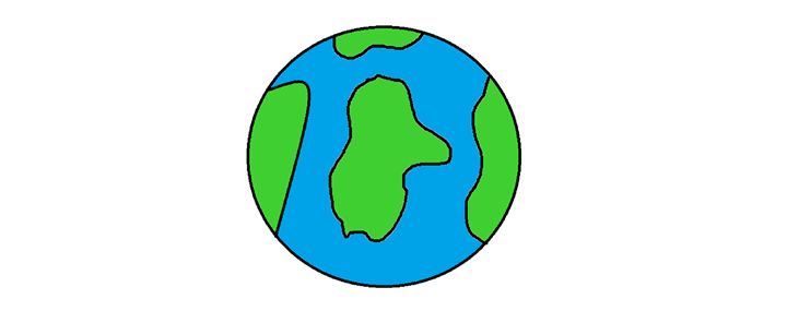 Simple Earth Drawing