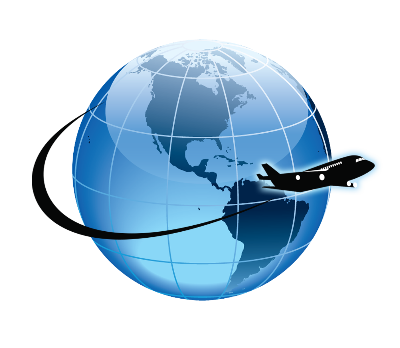 Globe clipart airplane, Globe airplane Transparent FREE for