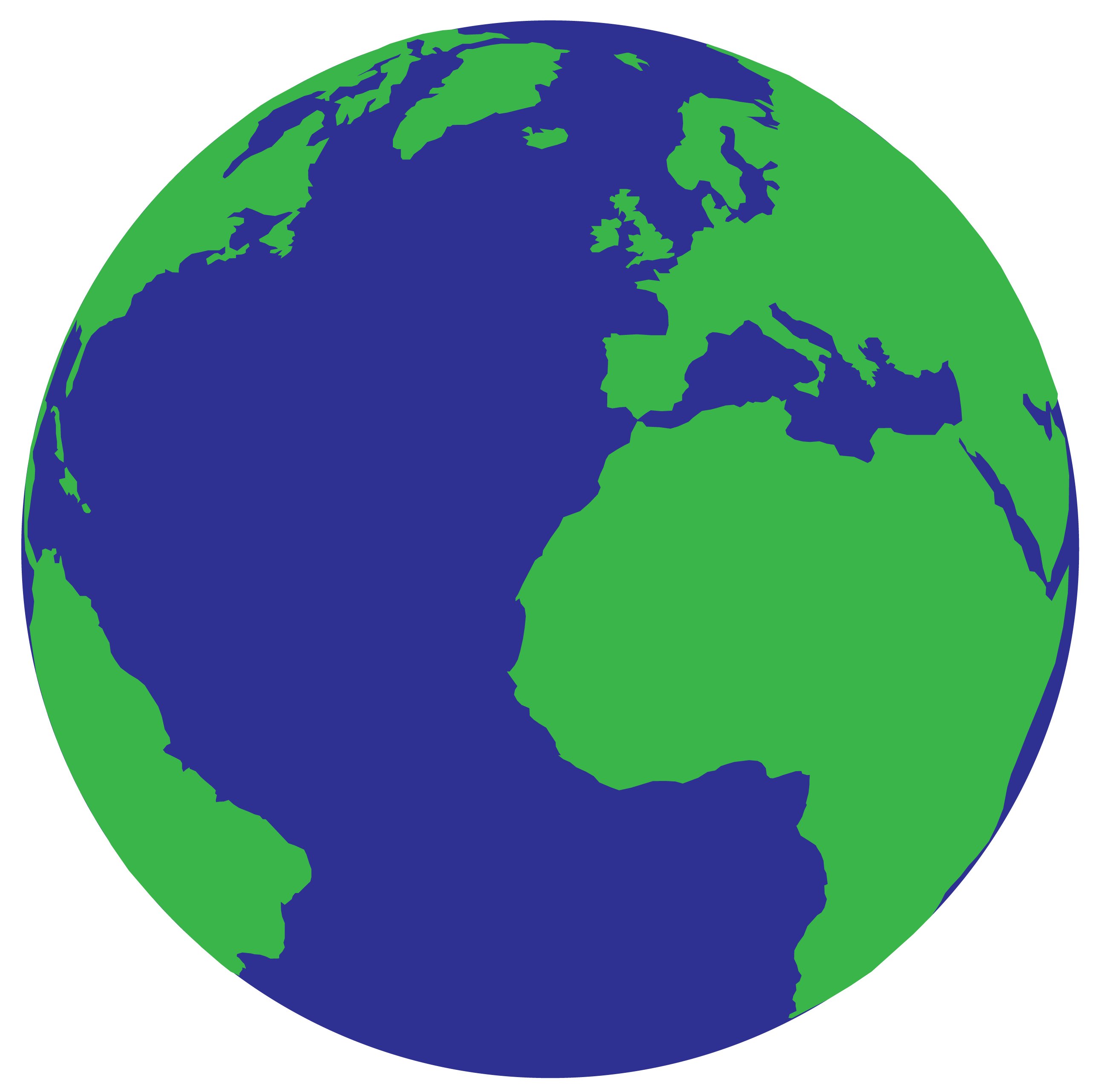 Globe simple planet earth clipart kid