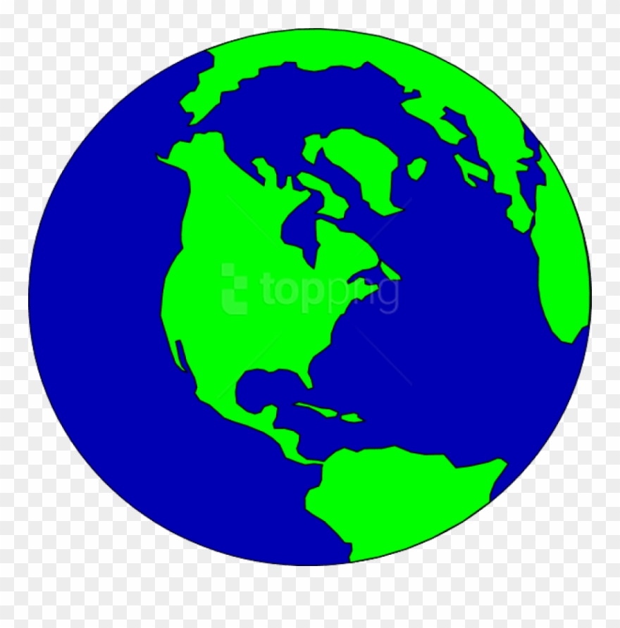 Earth transparent background.