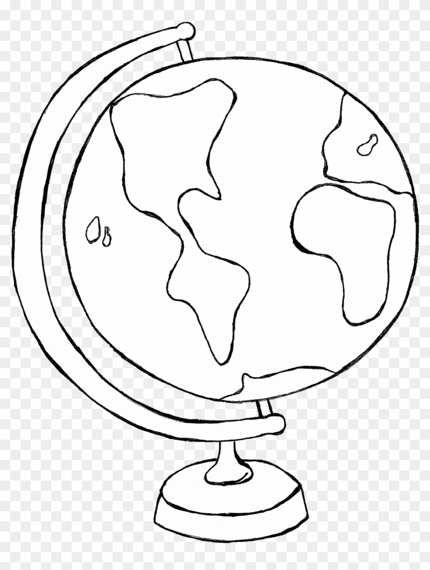 Transparent world globe.