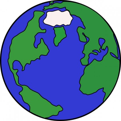 World map globe.