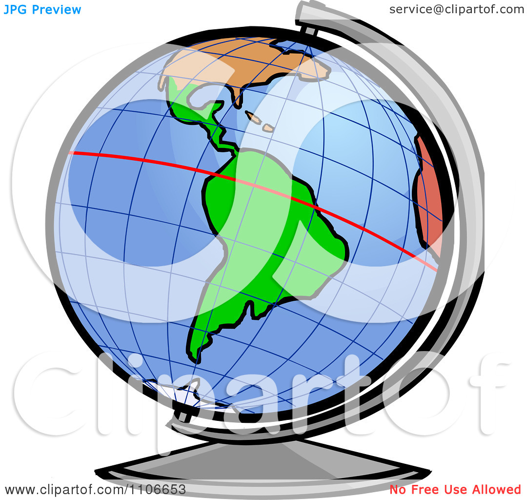 Clipart globe equator.
