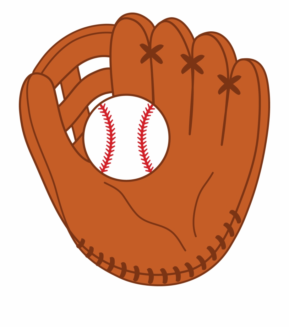 Baseball Glove With Ball Clipart, Transparent Png Download