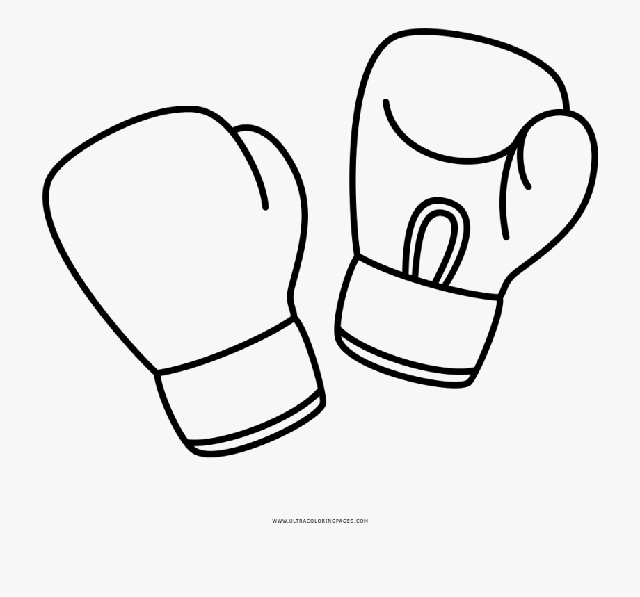 Boxing gloves coloring.
