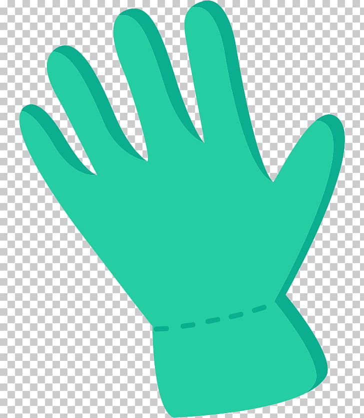 Green Glove Blue Cartoon, Blue cartoon gloves PNG clipart