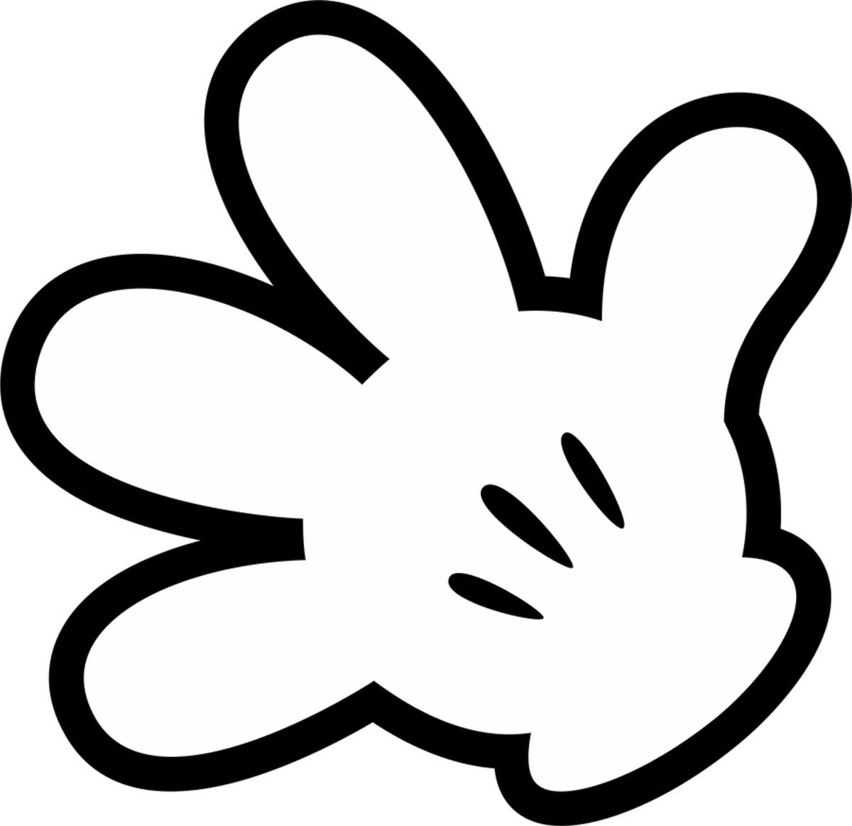 Mickey Hand Clip Art