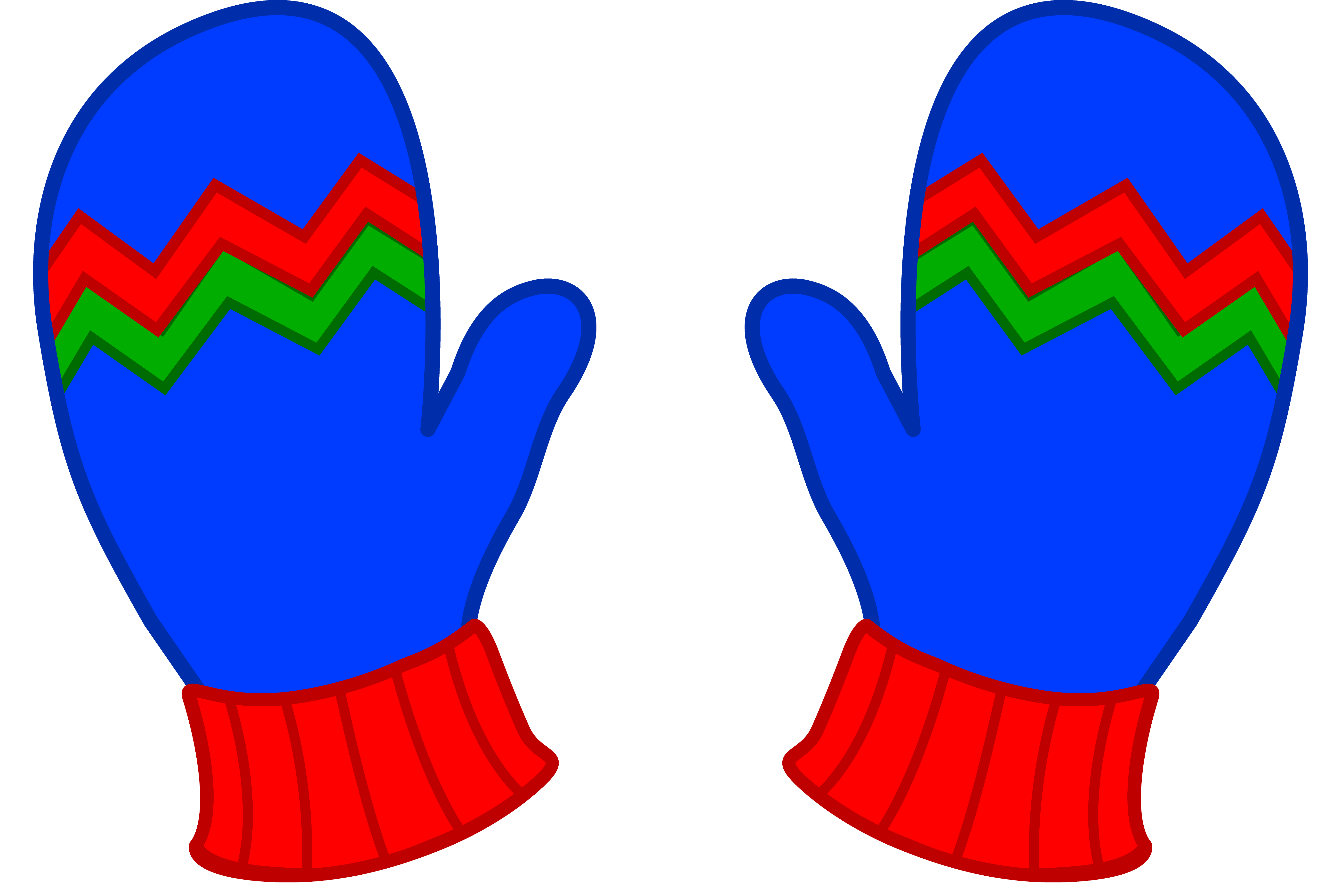 Collection mittens clipart.