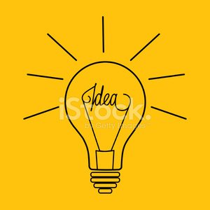 Light Bulb Idea Lineal Icon premium clipart