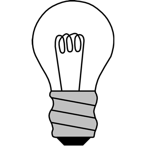 Light Bulb Off clipart, cliparts of Light Bulb Off free