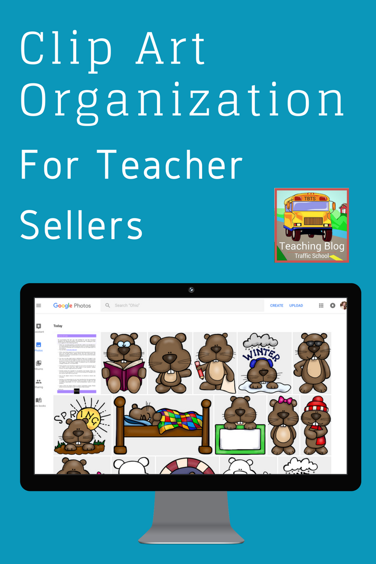 Clip Art Organization for Teacher Sellers