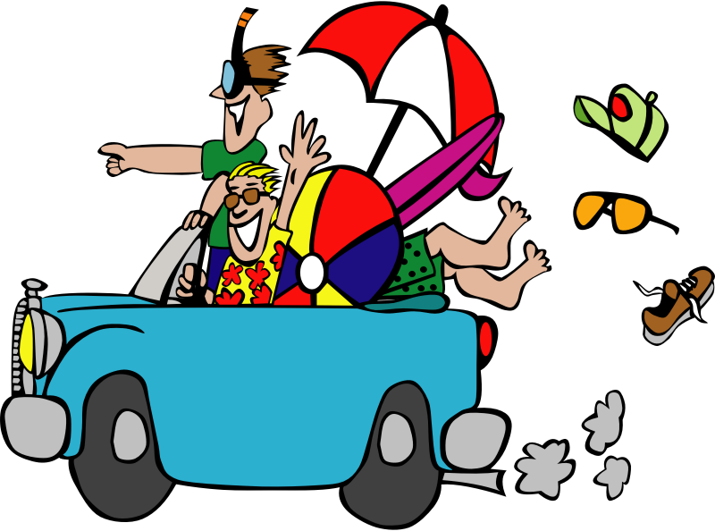 Driving clipart family.
