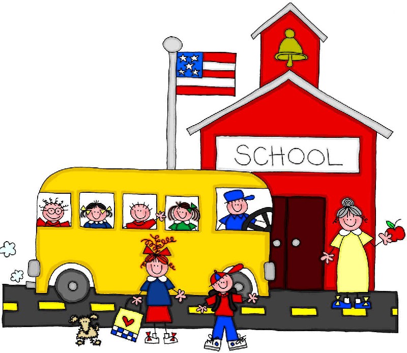 go clipart off to school