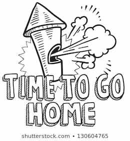 Time home clipart.