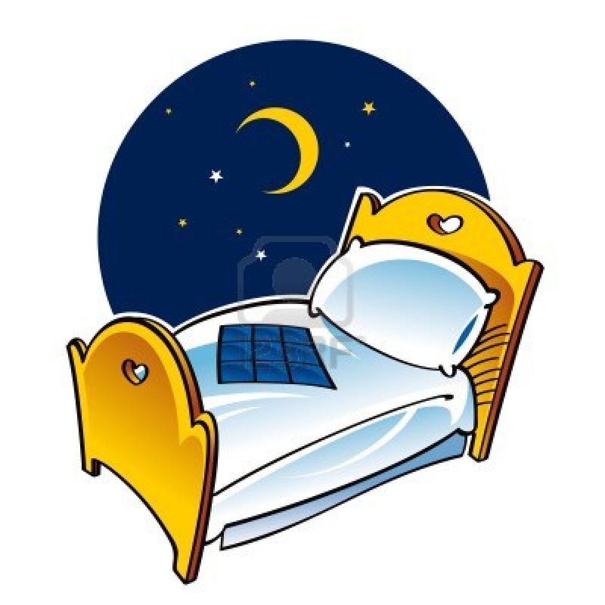 go to bed clipart double