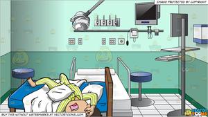 A Man Having A Bad Sleep and Inside A Hospital Emergency Room