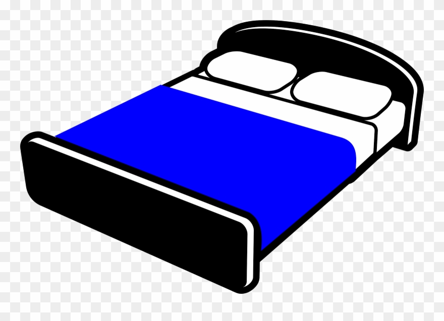 Single bed clipart.