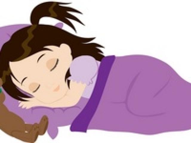Sleeping Clipart toddler bed