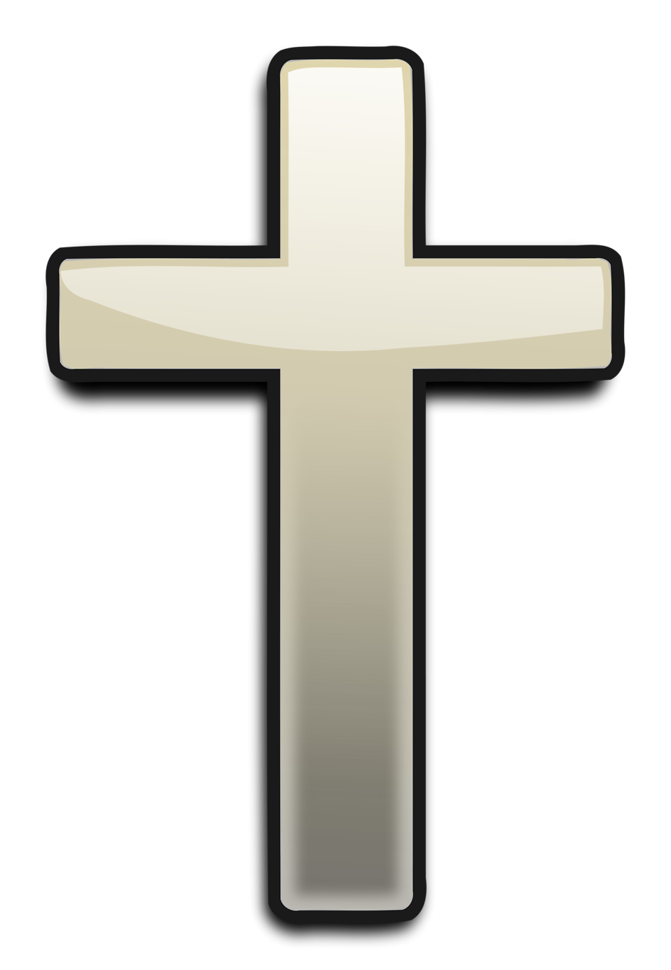 Cross with transparent.
