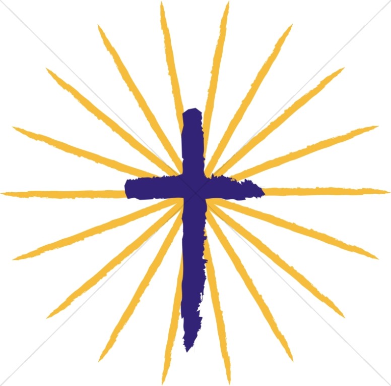 Pentecost Cross with Rays