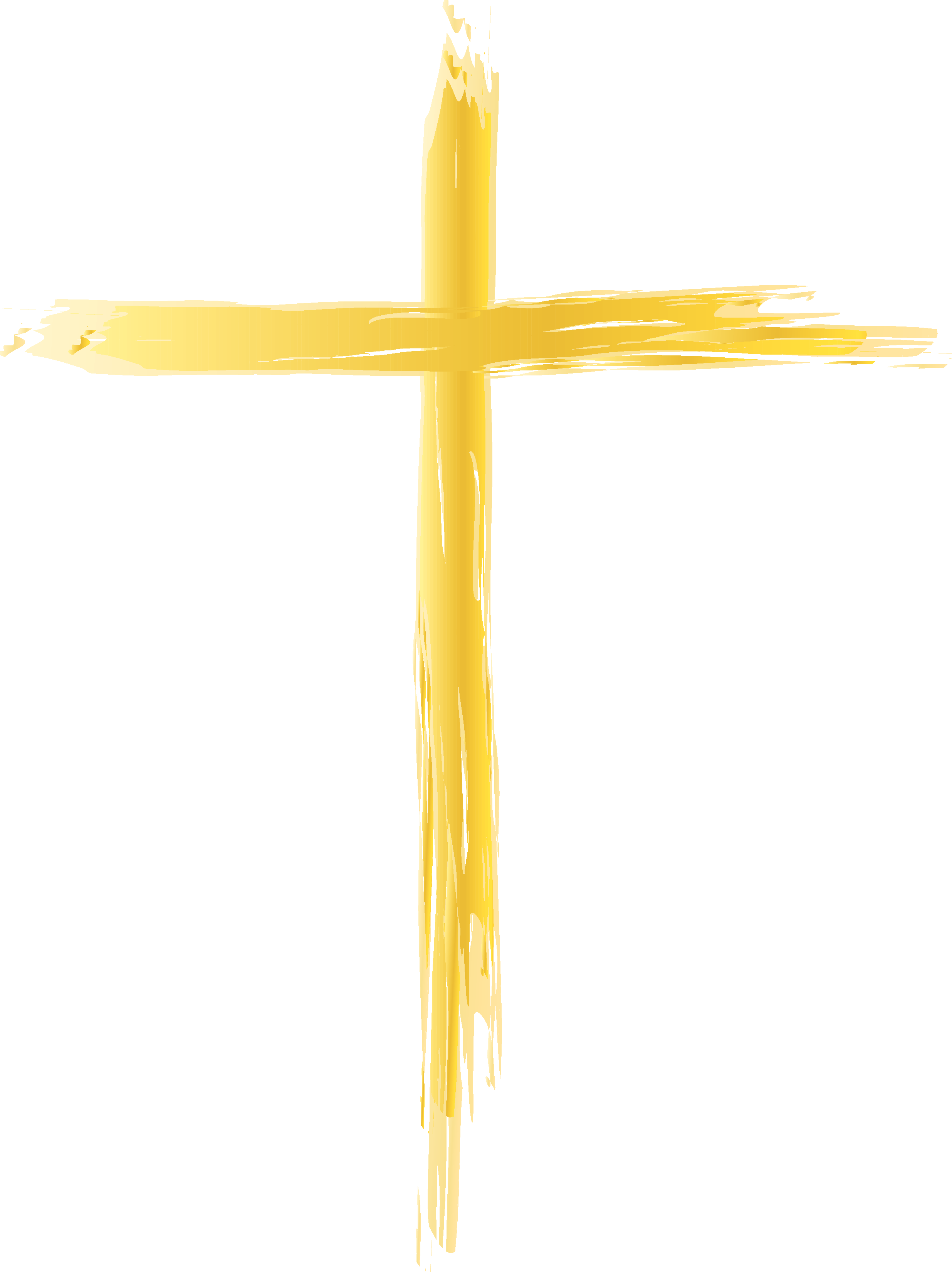 Crucifix yellow thin.