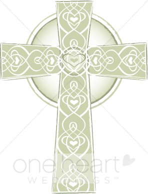 Green celtic cross.