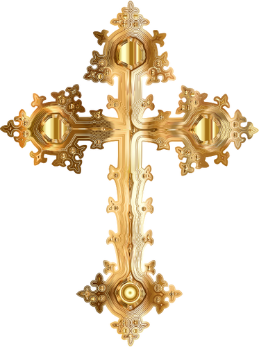 Golden ornate cross.