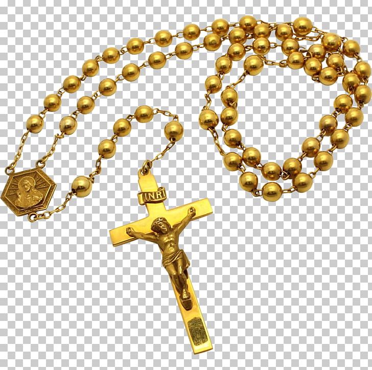 Rosary crucifix prayer.