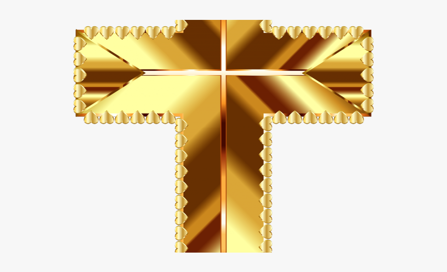 gold cross clipart transparent background