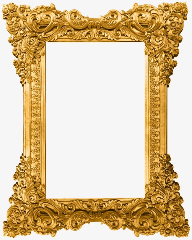 Gold frame frame.
