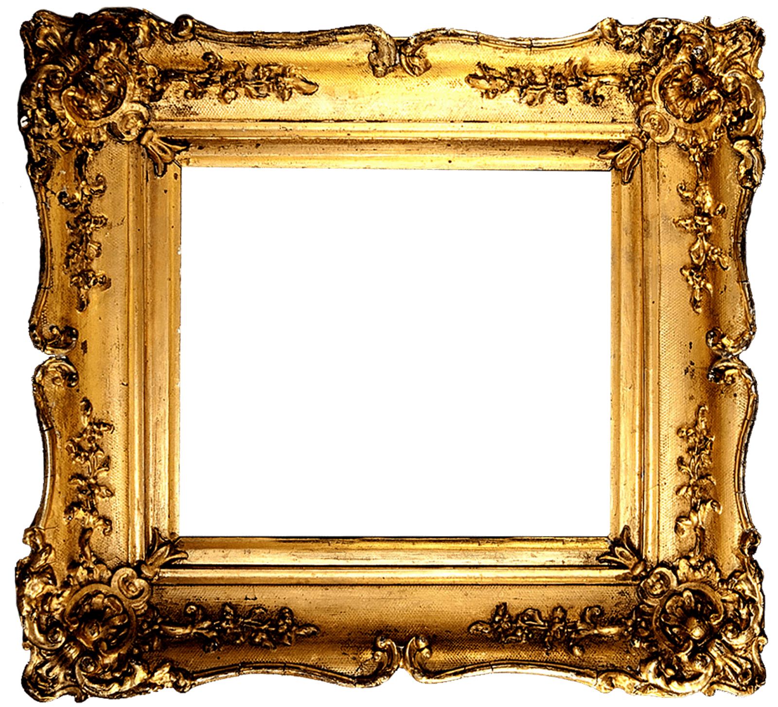 Vintage gold frame.