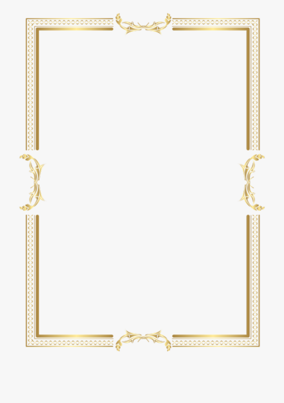 Gold frame border.