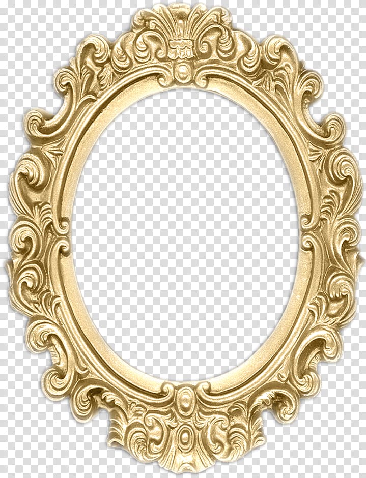 Gold floral frame illustration, Frames Silver Window Mirror