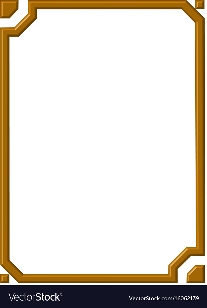 Modern golden frame
