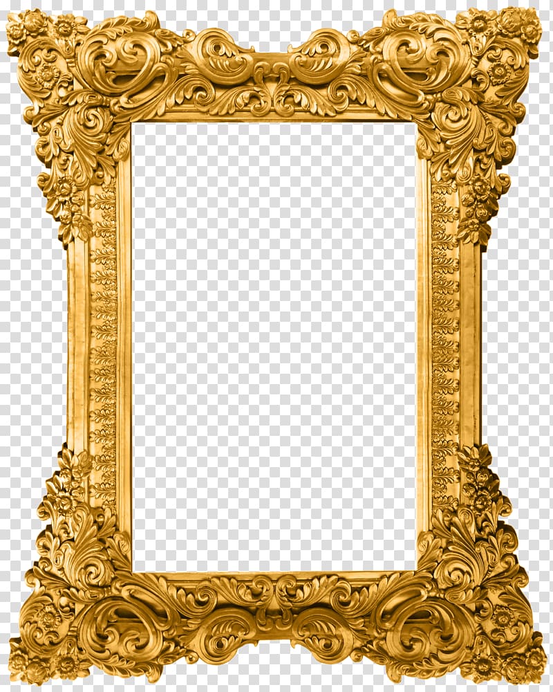 Computer file, Gold pattern frame, gold ornate frame