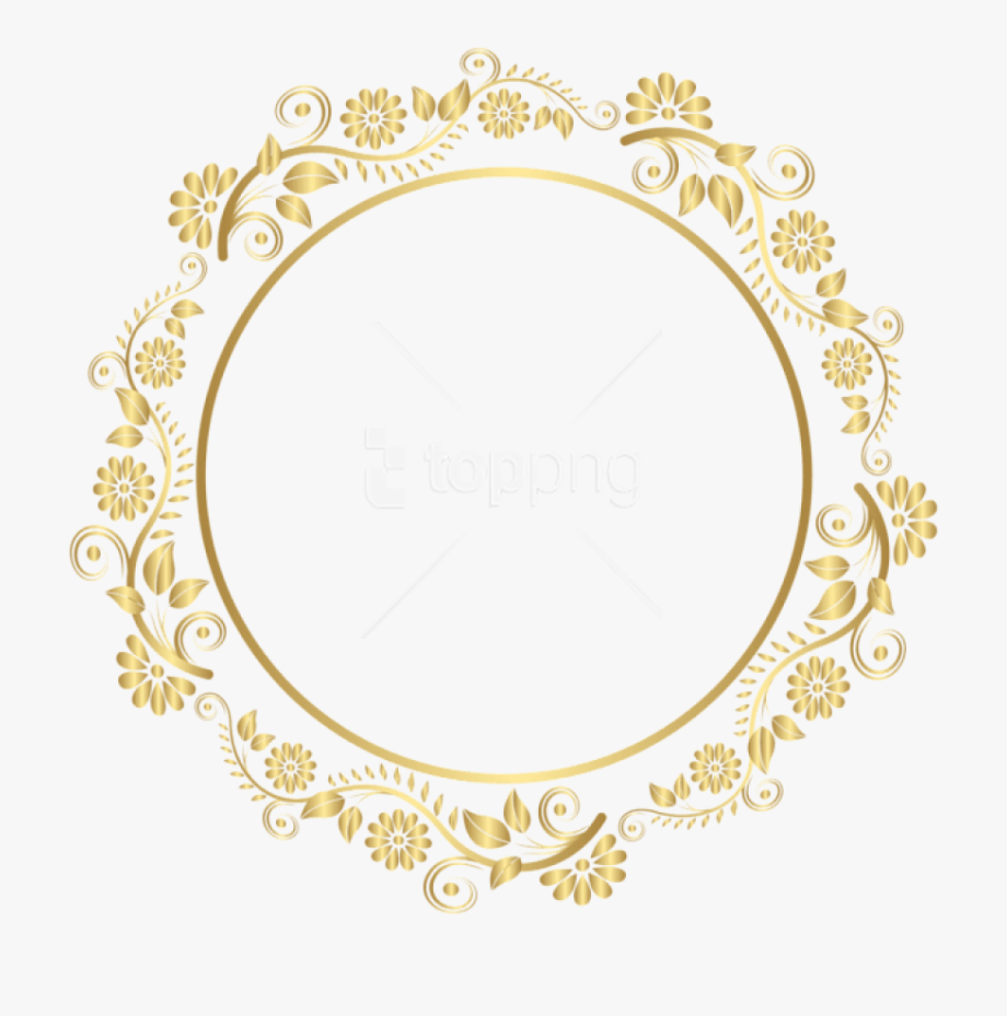 Oval Clipart Gold Frame