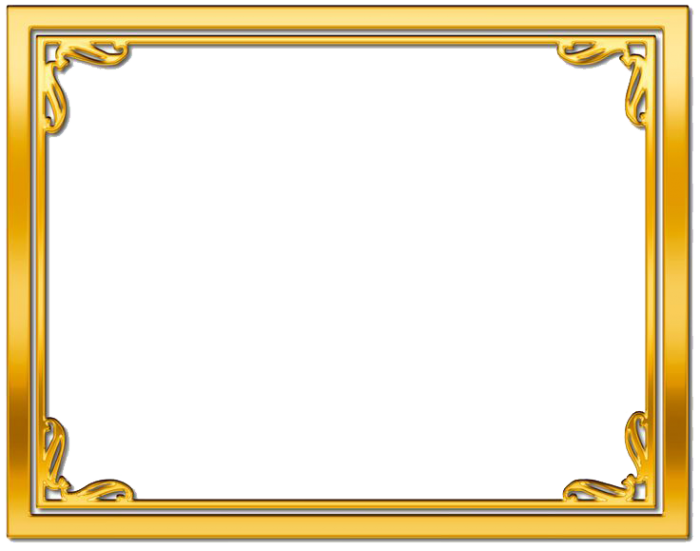 Gold Frame PNG Picture Vector, Clipart,