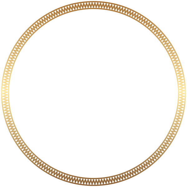 gold frame clipart round
