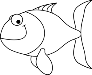 Goldfish Clipart Black And White