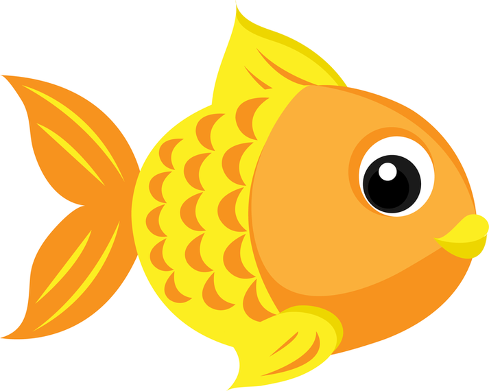 Goldfish clipart orange colored, Goldfish orange colored