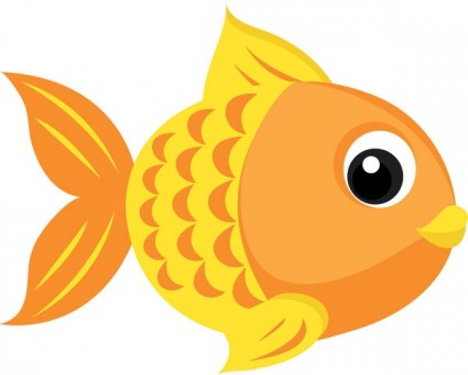 Cute goldfish clipart.