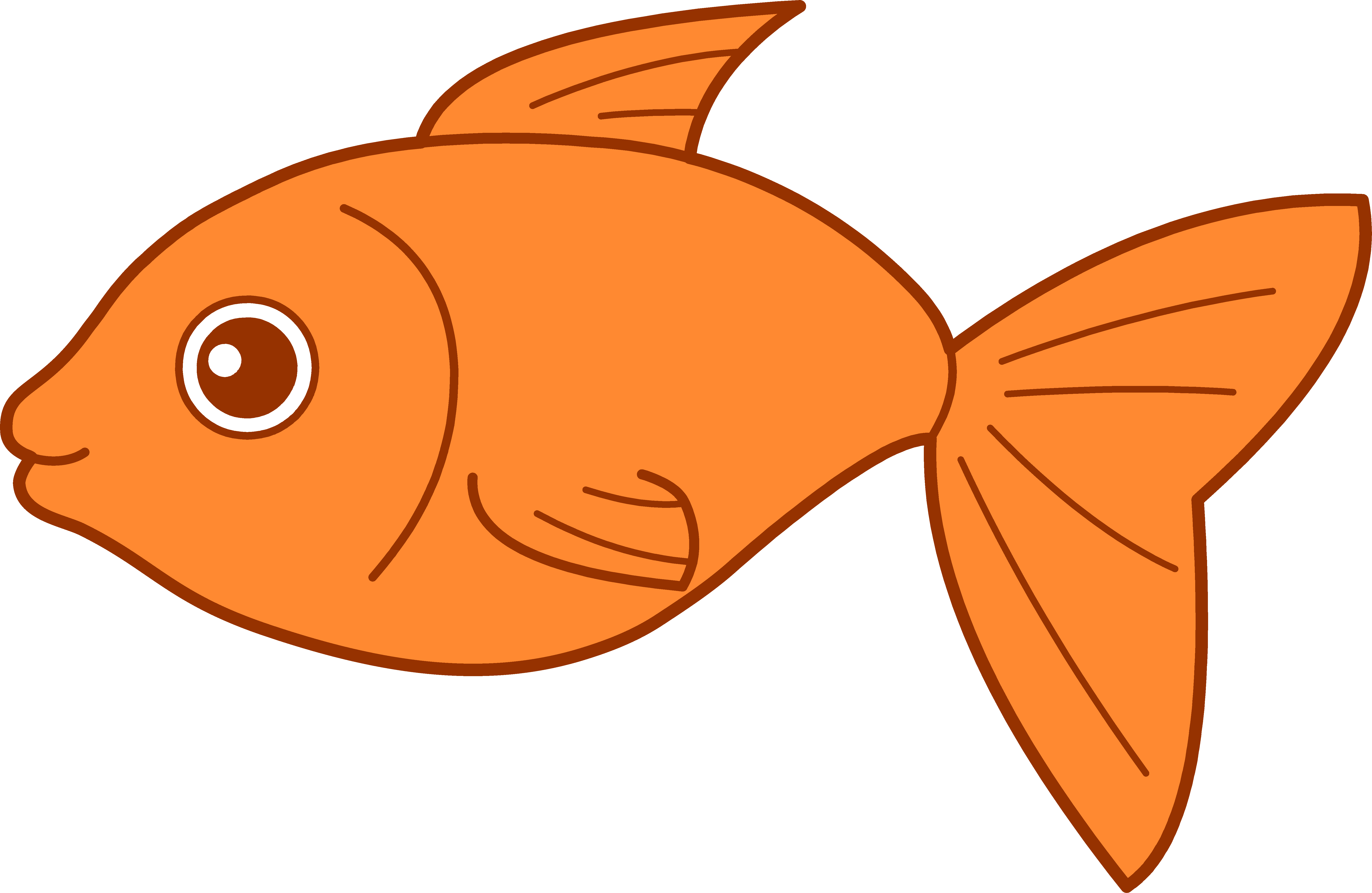 Goldfish clipart sea creature, Goldfish sea creature