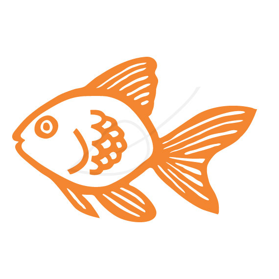 Goldfish gold fish clip art