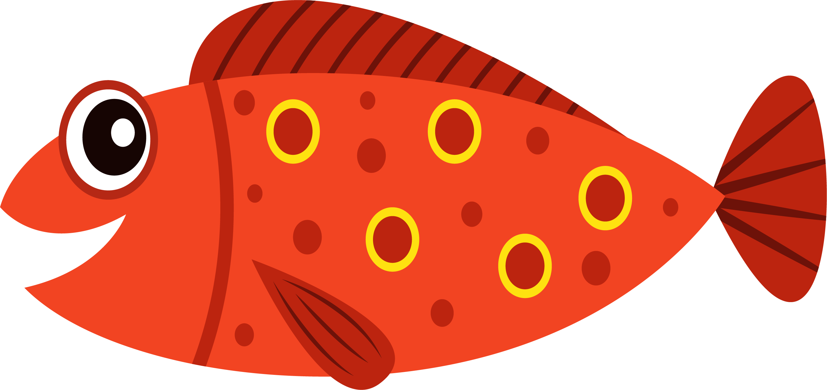 Goldfish clipart colourful.