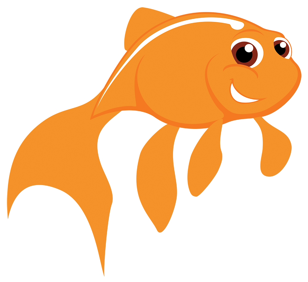 Goldfish clipart mascot.