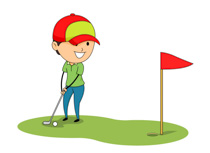 Free golfing cliparts.