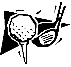 Golf clipart black.