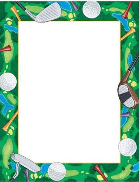 Golf clip art border