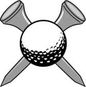 Golf Club and Ball Clip Art