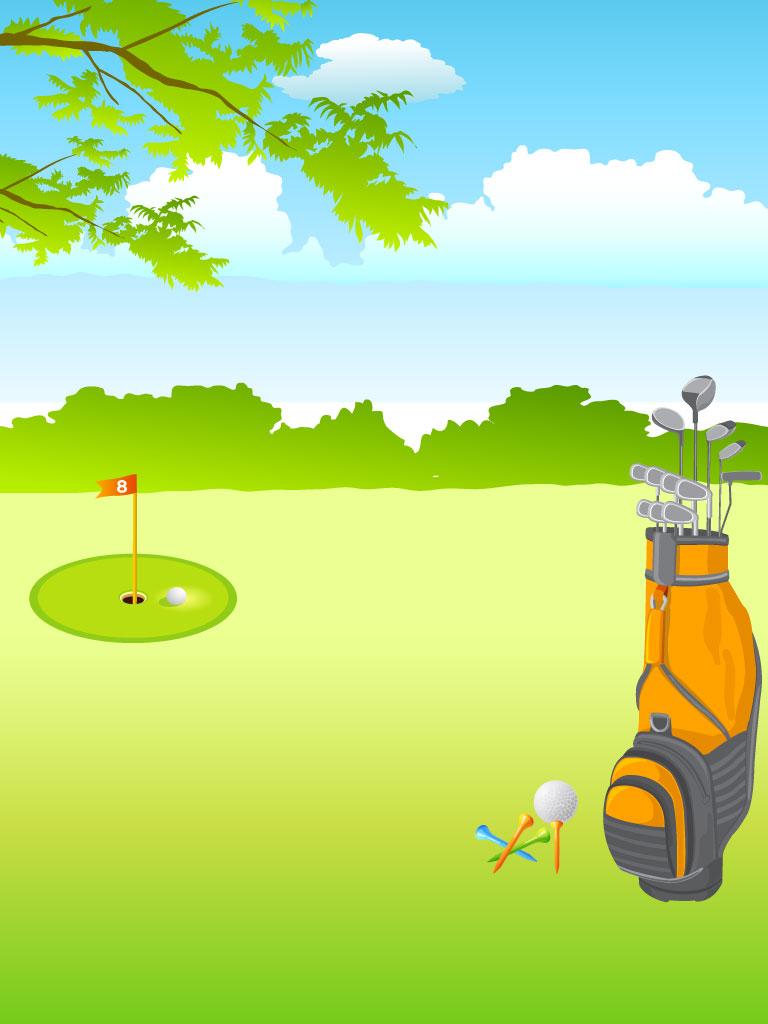 Best Free Golf Course Clip Art Vector Image